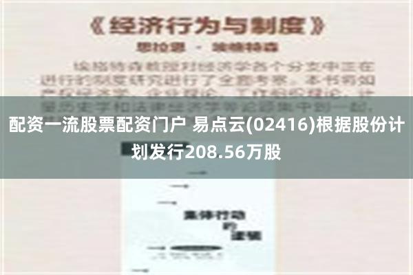 配资一流股票配资门户 易点云(02416)根据股份计划发行208.56万股